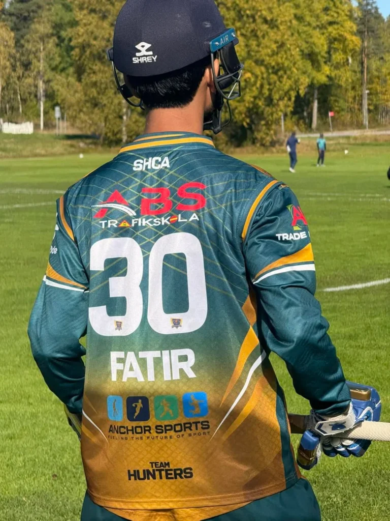Back of a Stockholm Hunters 2026 jersey with number 30